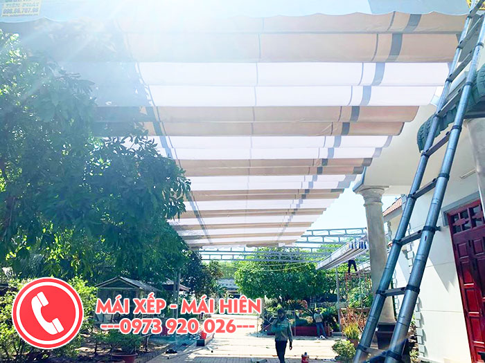 Mái che bạt kéo Biên Hòa