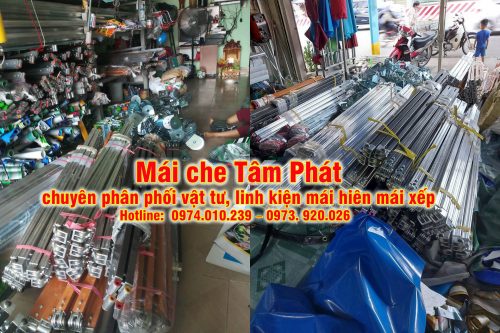 Cung cấp vật tư linh kiện mái hiên mái xếp
