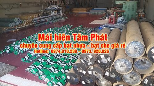 Xưởng may ép bạt mái xếp, bạt che nắng, bạt kéo thả giá rẻ